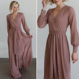 Baltic Born Lydia Dress Dusty Rose